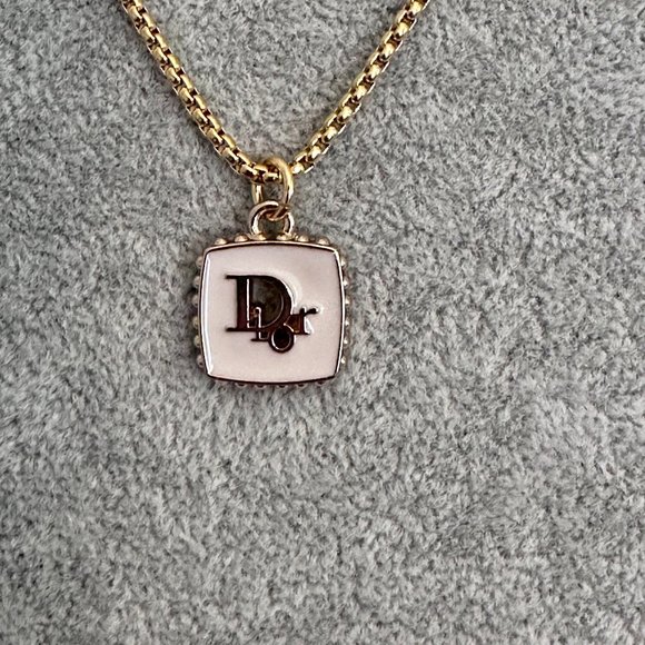 Upcycled Jewelry - Vintage Dior Pull Tab Upcycled attached to a 20mm chain
